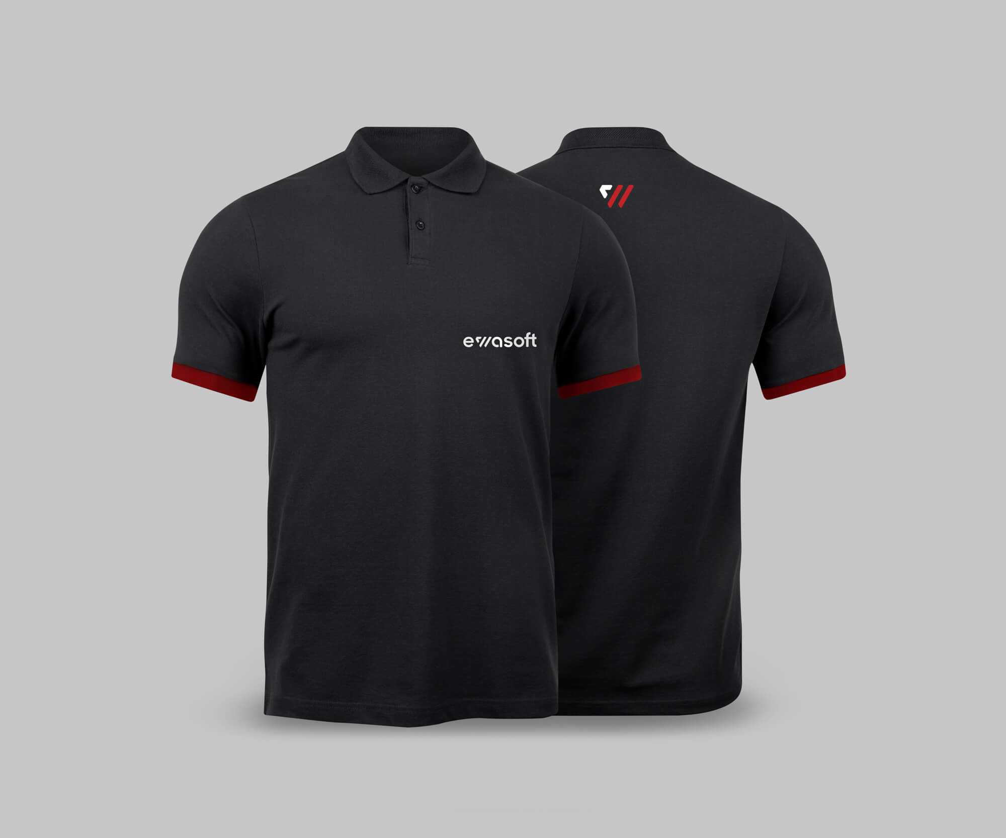 ewa polo shirt black