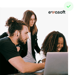 ewasoft team picture with logo